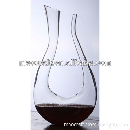 Clear Glass Lyre Wine Decanters